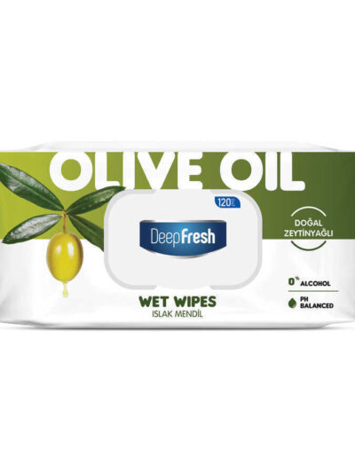 Doğal Özlü Zeytinyağı Islak Mendil 120 Yaprak
